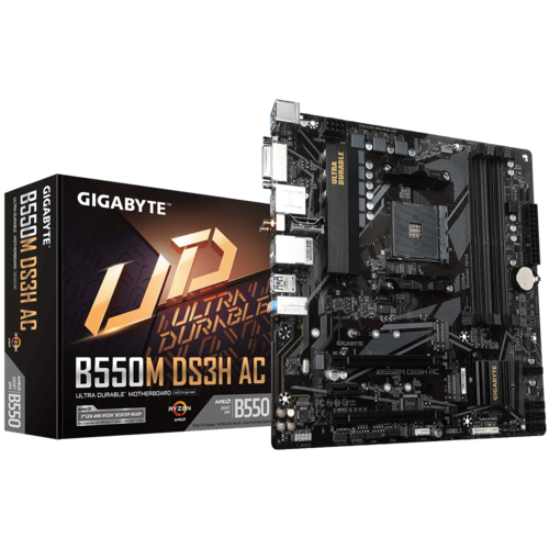 Mother Gigabyte B550M DS3H AC R2 DDR4 AM4 (Serie 3000/4000/5000)