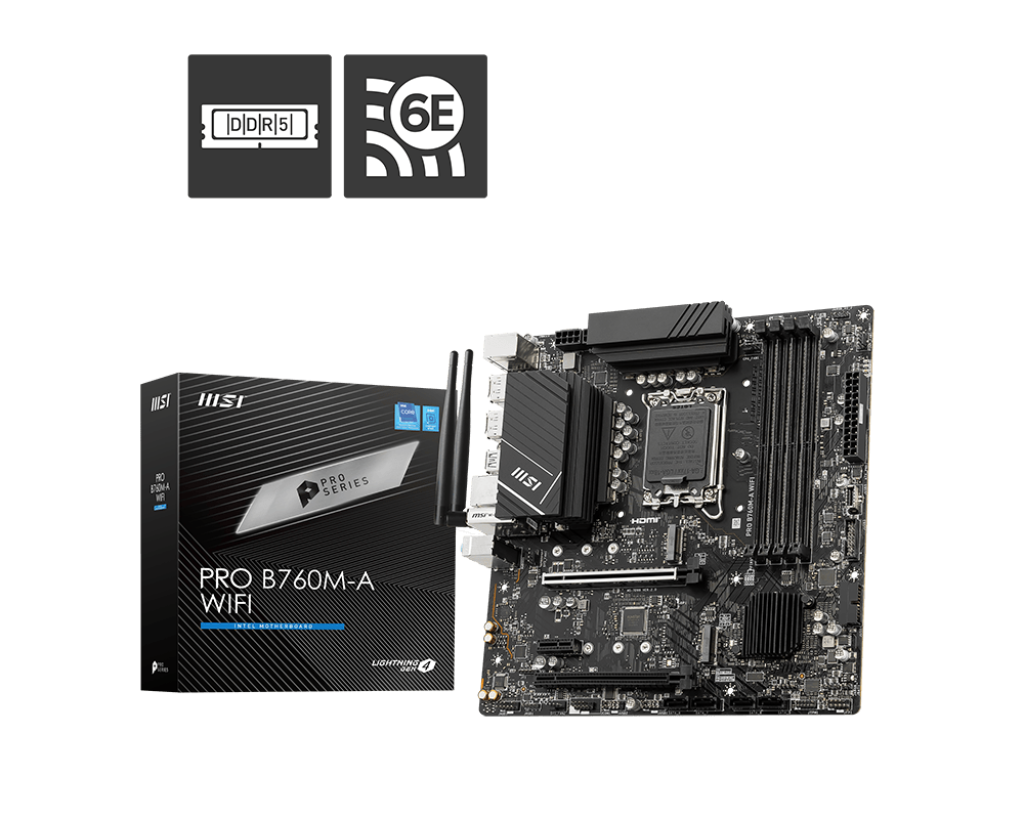 Mother MSI PRO B760M-A WIFI DDR5 1700 (12va/13va/14va Gen)