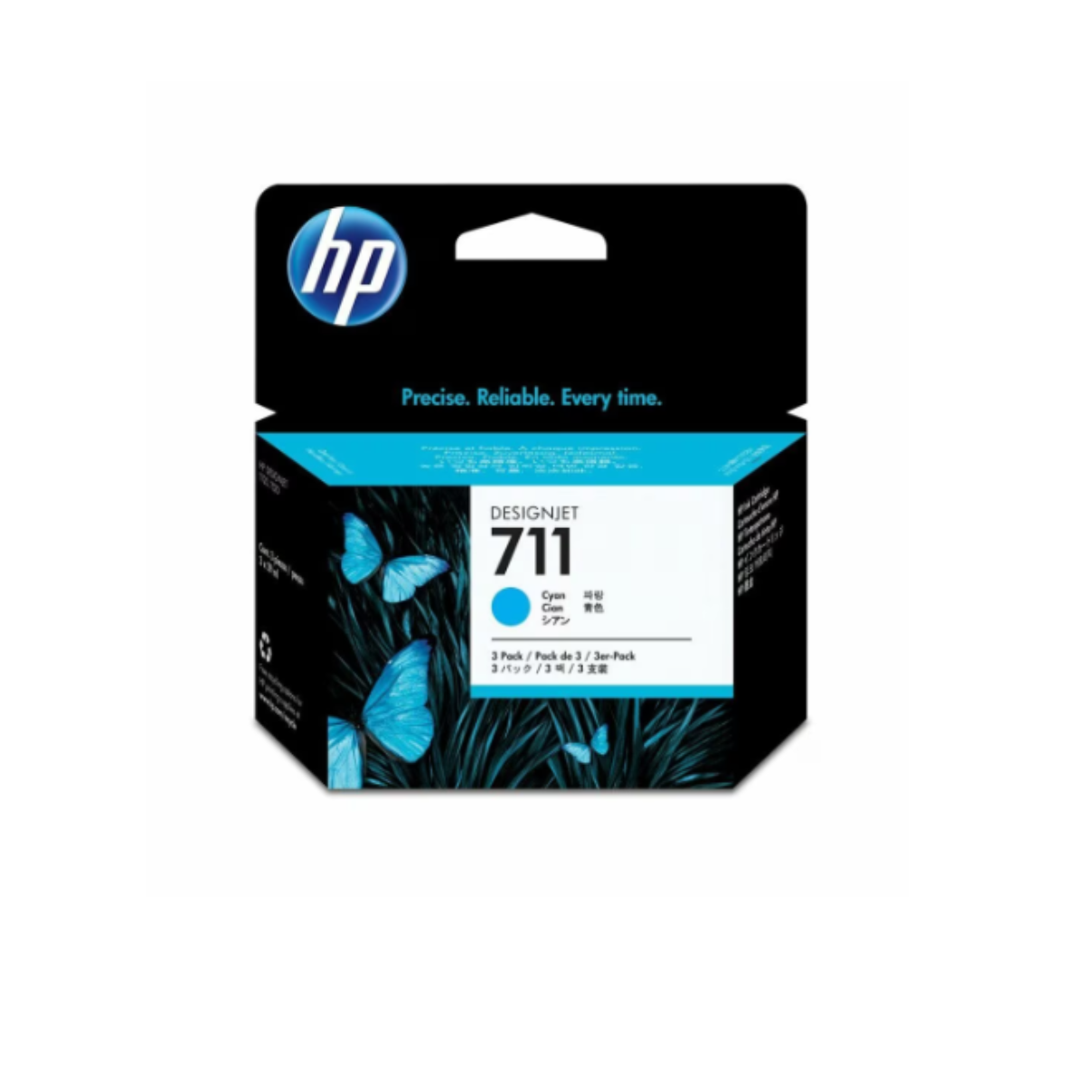 CZ134A HP 711 Pack x3 Cyan Ink Cartridge 29ml