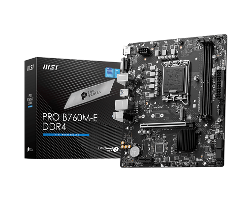 Mother MSI PRO B760M-E DDR4 1700 (12va/13va/14va Gen)