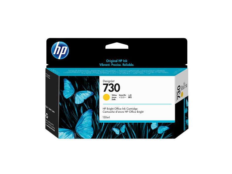 P2V64A HP 730 130-ml Yellow Ink Cartridge